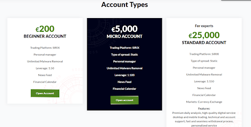 Торговые условия Trade Pulse