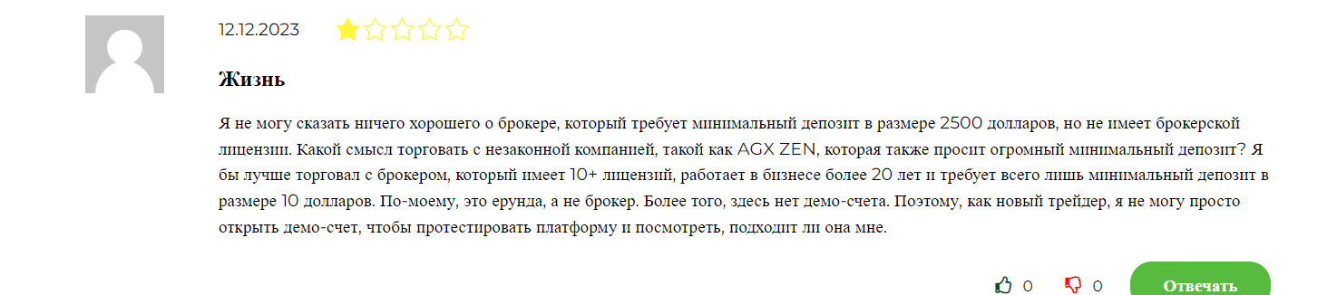 AGX ZEN отзывы клиентов
