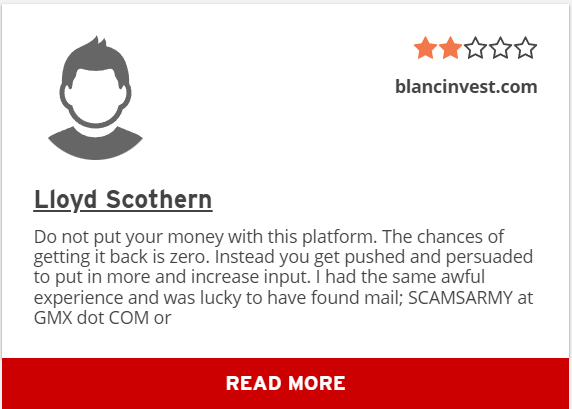 Blancinvest отзывы людей