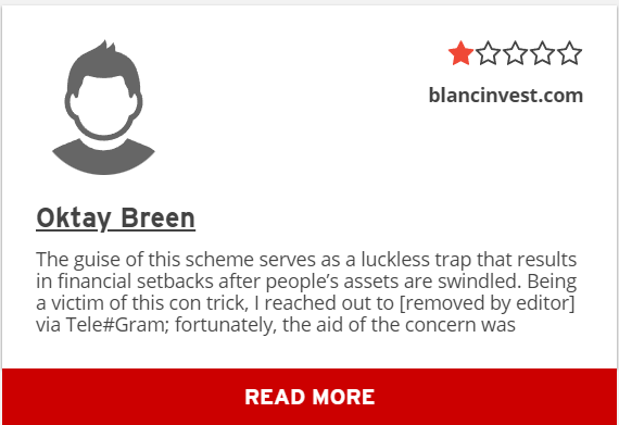 Blancinvest отзывы клиентов