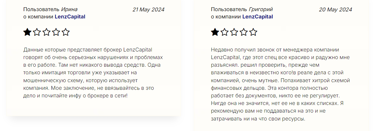 LenzCapital отзыв