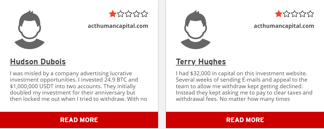 ActhumanCapital скам