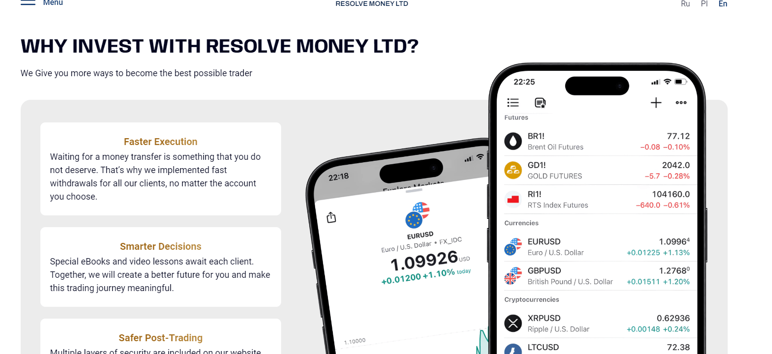 Resolve Money обзор
