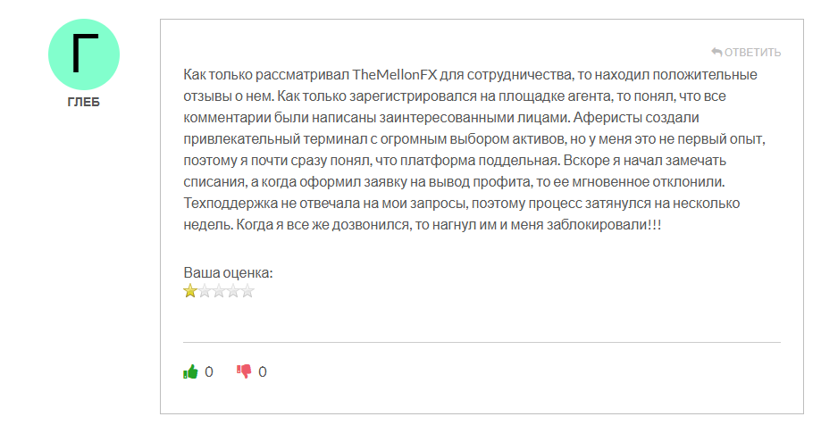 The Mellon FX обман