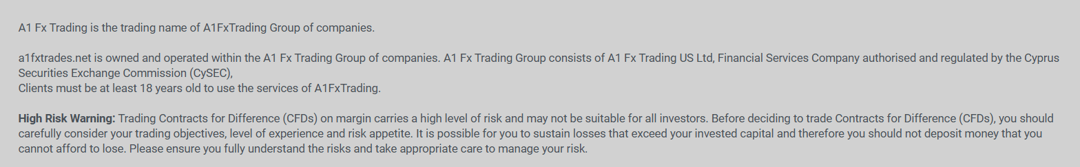 A1FxTrading обман
