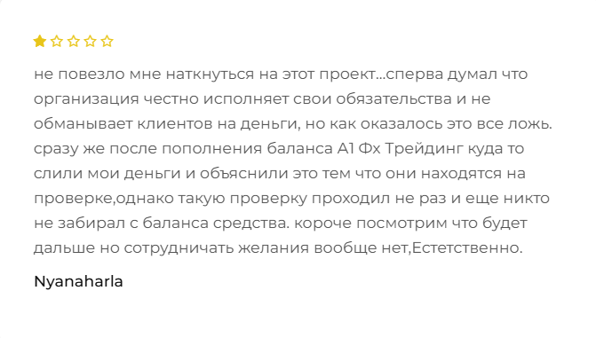 A1FxTrading отзывы