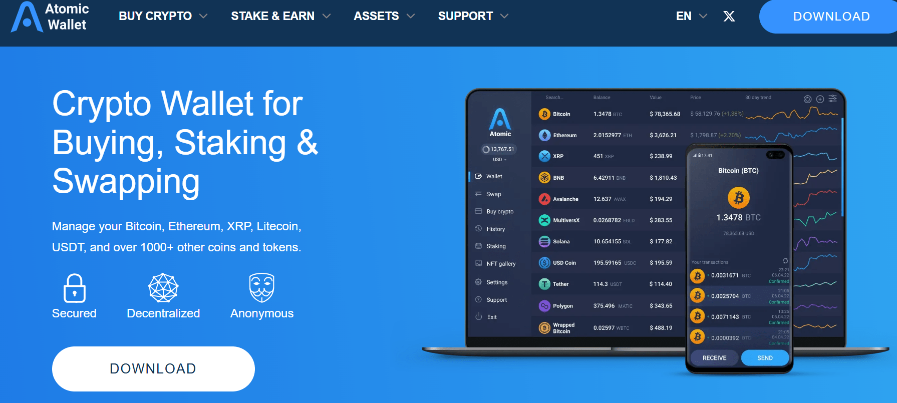 Atomic Wallet обзор