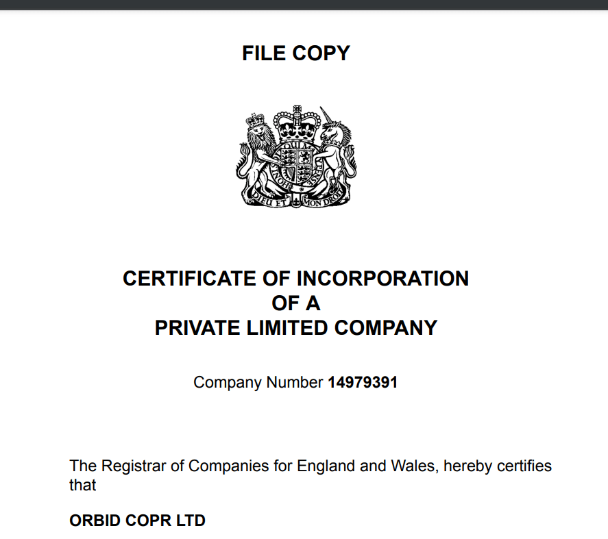 Orbid Copr Ltd обзор