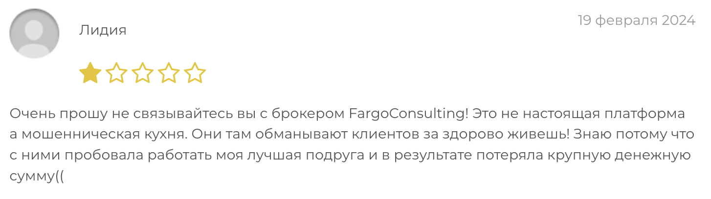 отзыв Fargo Consulting