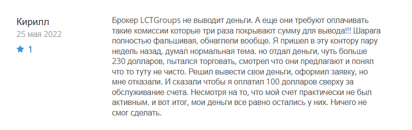 LCTGroups скам