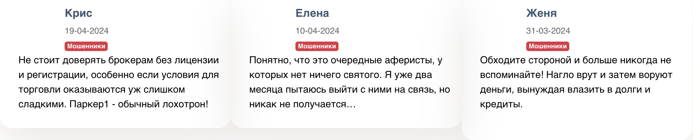 Parker1 обзор