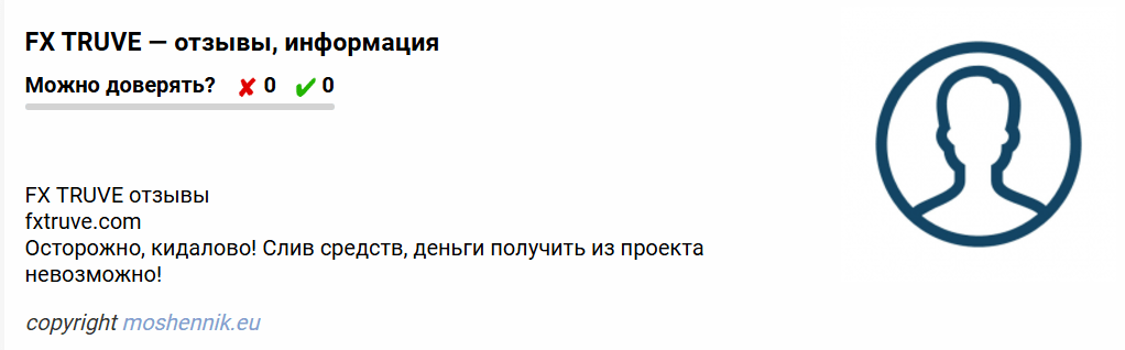 FX TRUVE обман