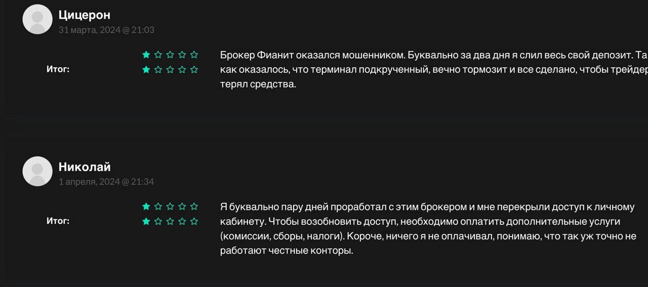 Fianit Net развод на деньги
