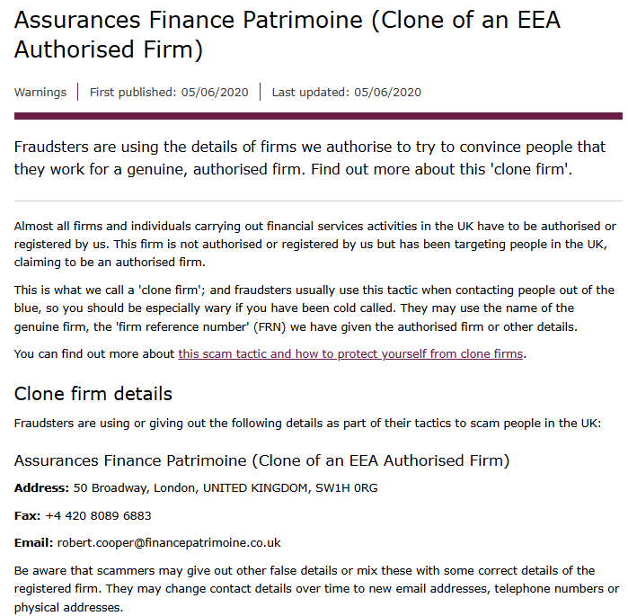 Assurance Finance Patrimoine развод