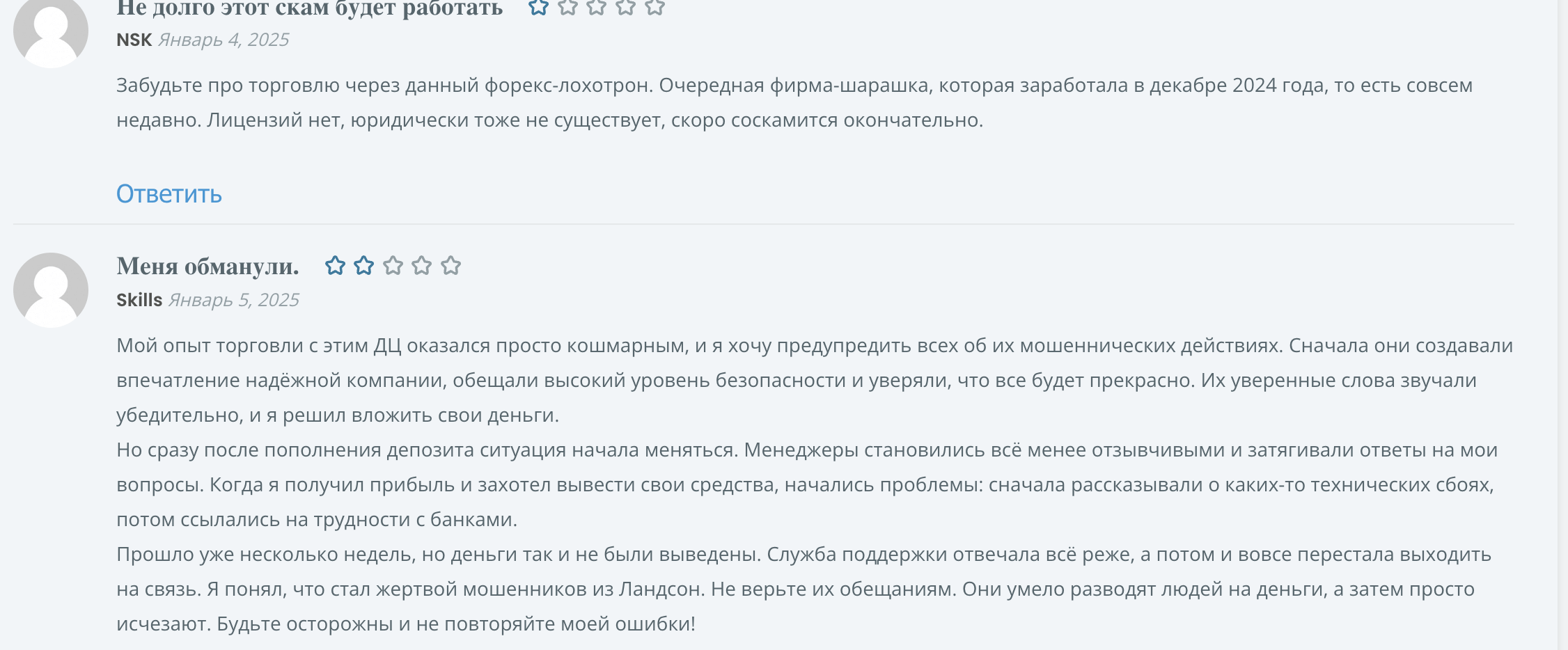 Landson Financial Holding отзывы