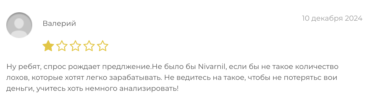 отзывы Nivarnil