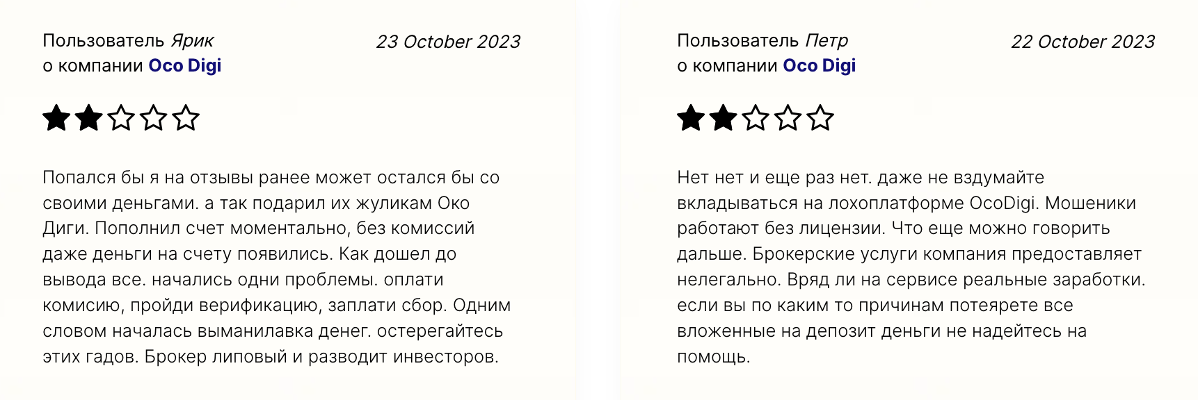 Oco Digi отзывы