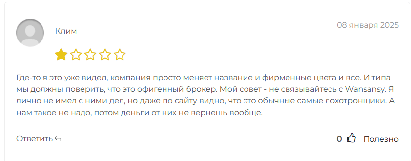 Wansansy развод