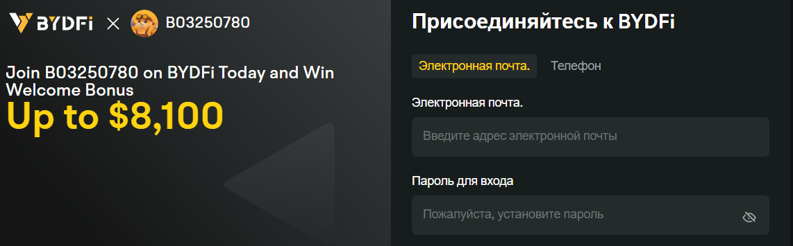 BYDFi вернуть деньги