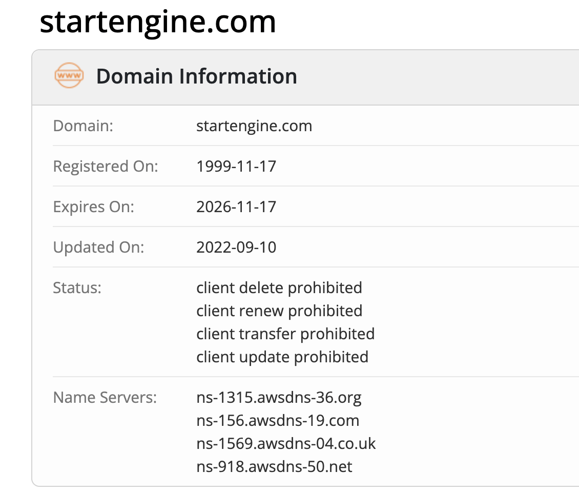 StartEngine домен
