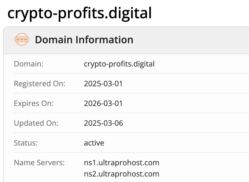 Crypto Profits домен