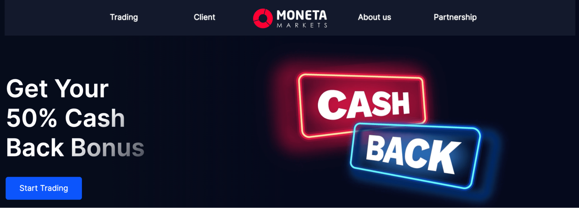 Moneta Markets главная