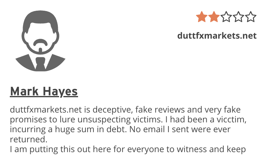 DUTTFX Markets отзывы людей