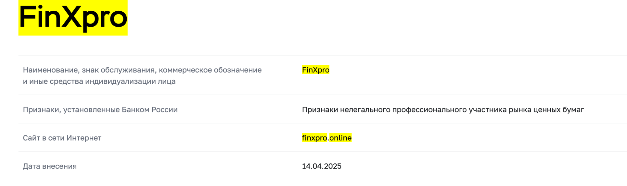 FinXpro обзор