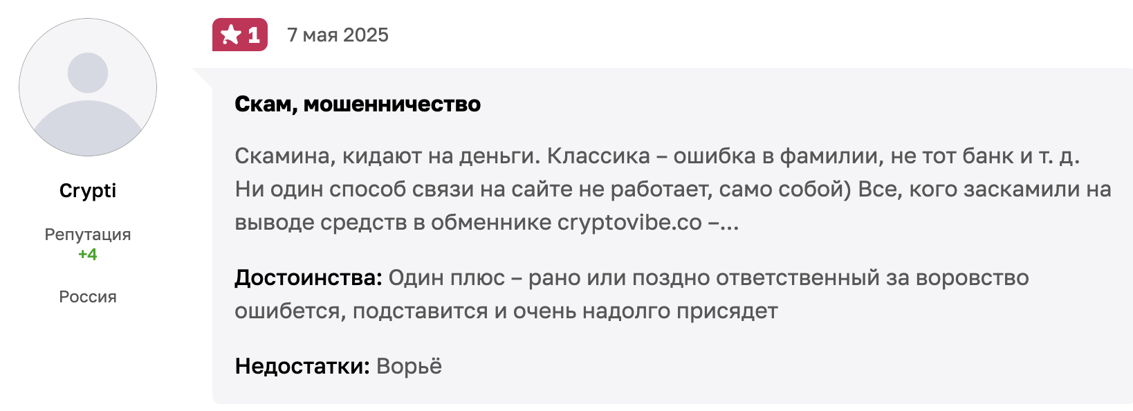 Cryptovibe отзыв