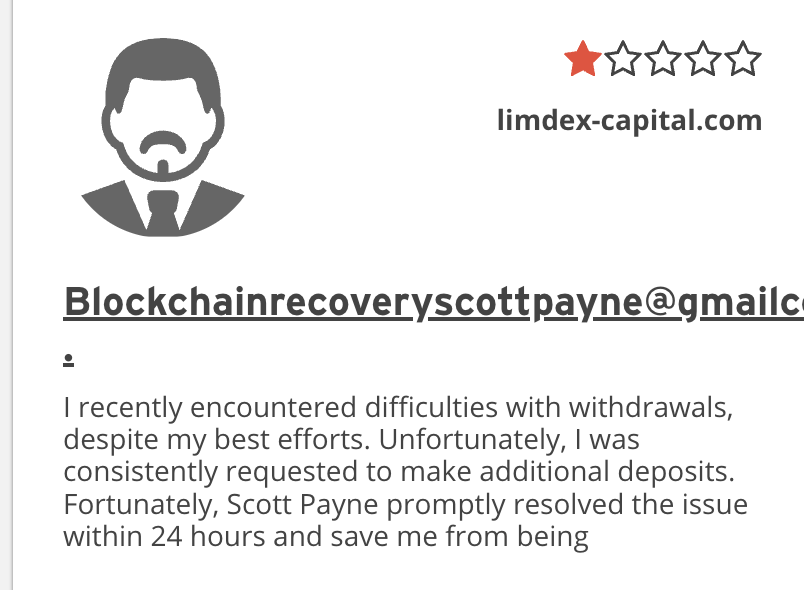 отзывы людей о Limdex Capital