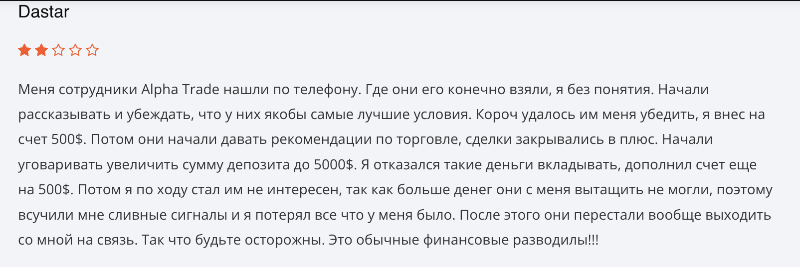 ALPHA-Tradershub отзывы