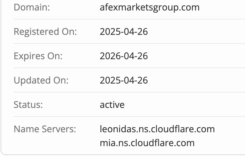 Afex Markets Group домен