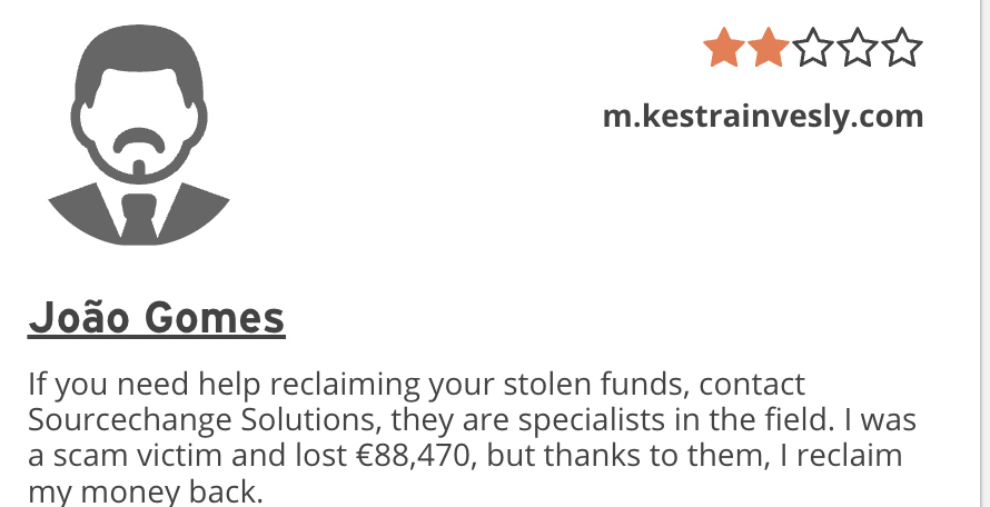 Kestrainvesly отзывы клиентов