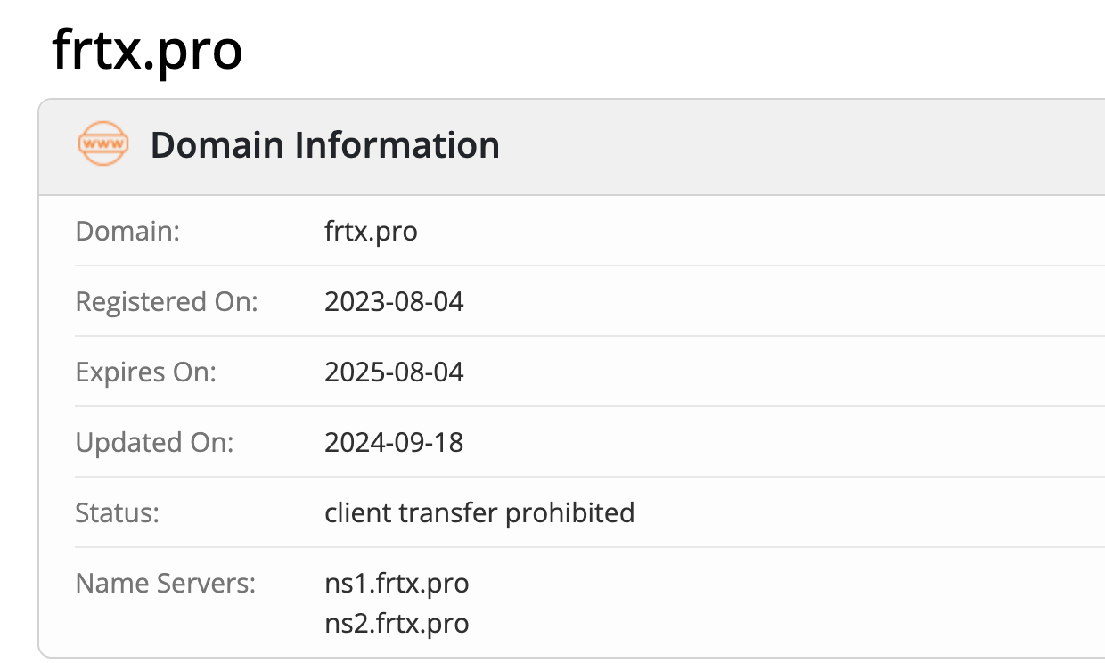 FRTX домен