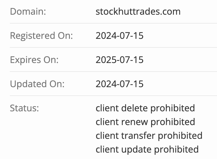 Stockhuttrades данные домена