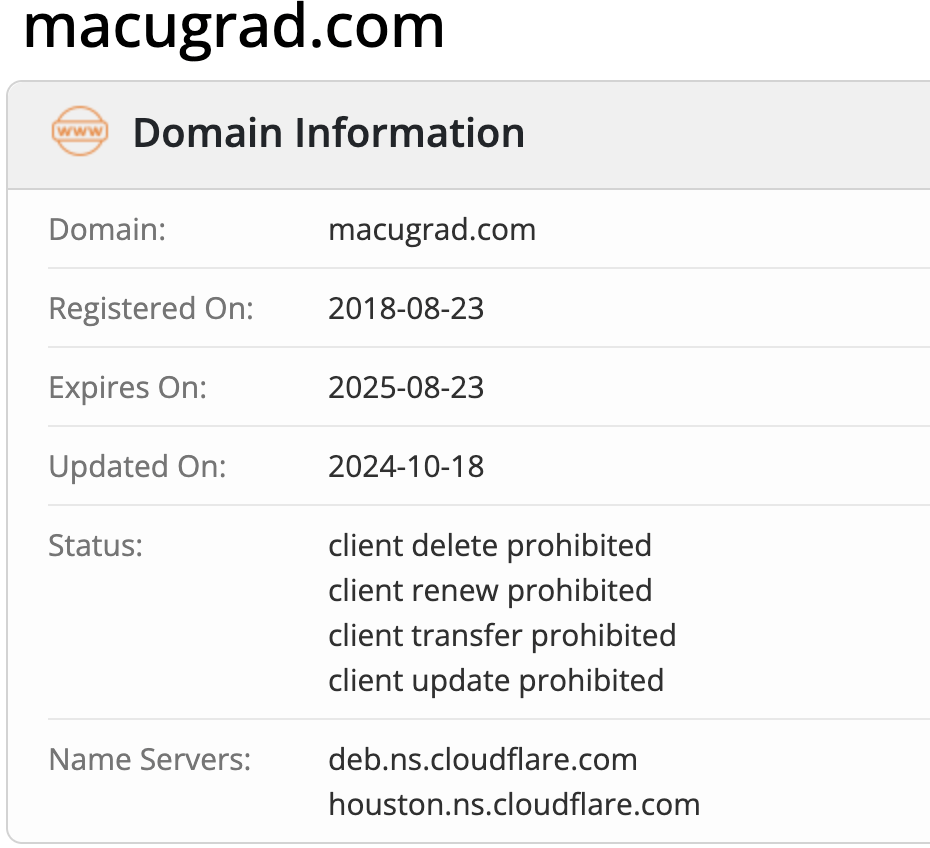 Macugrad домен