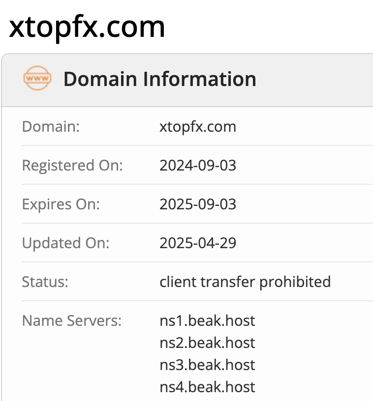 Xtop Fx домен