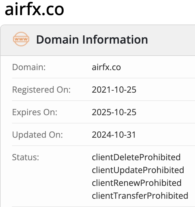 Air FX домен