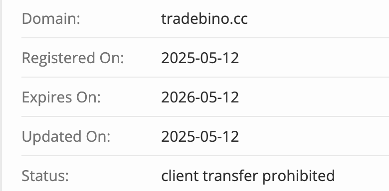 Trade Bino домен
