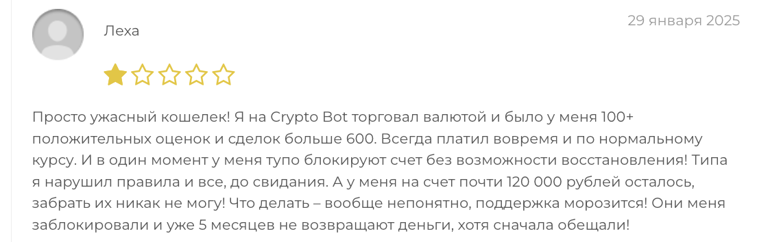 отзыв клиента Crypto Bot