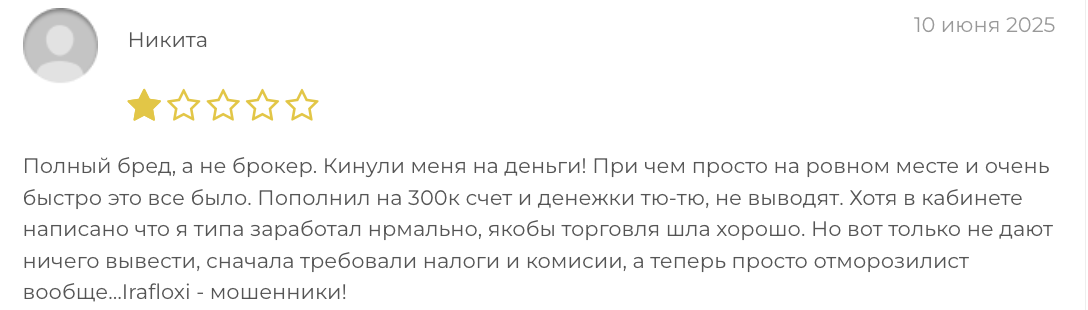 отзыв Irafloxi