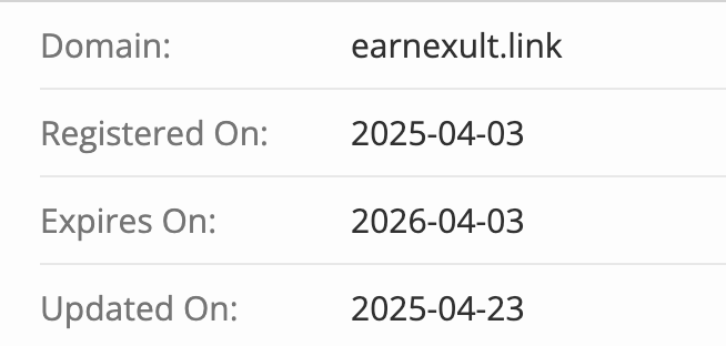 домен Earnexult