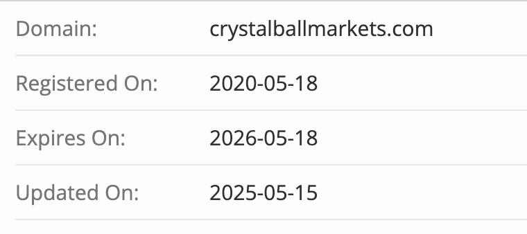 домен Crystal Ball Markets