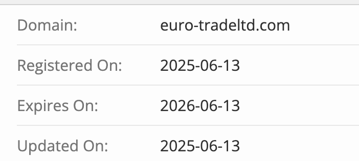 Eurotrade Investments домен
