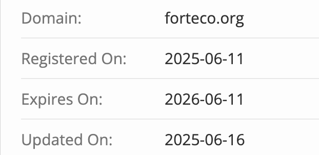 Forteco.org Forex Limited домен