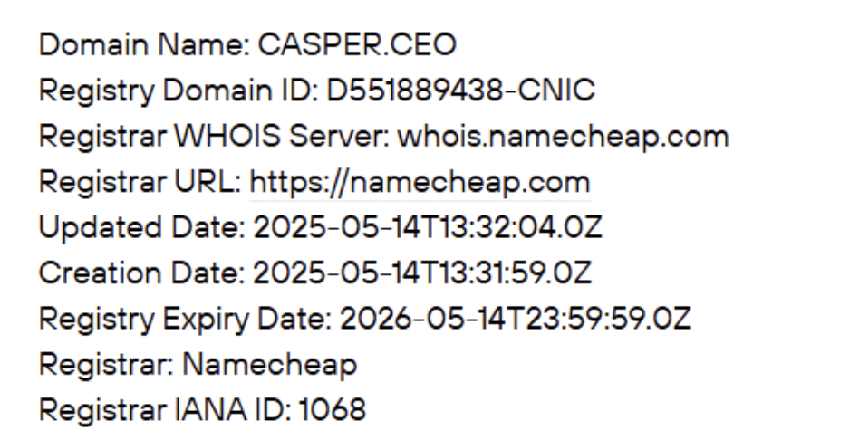 домен Casper