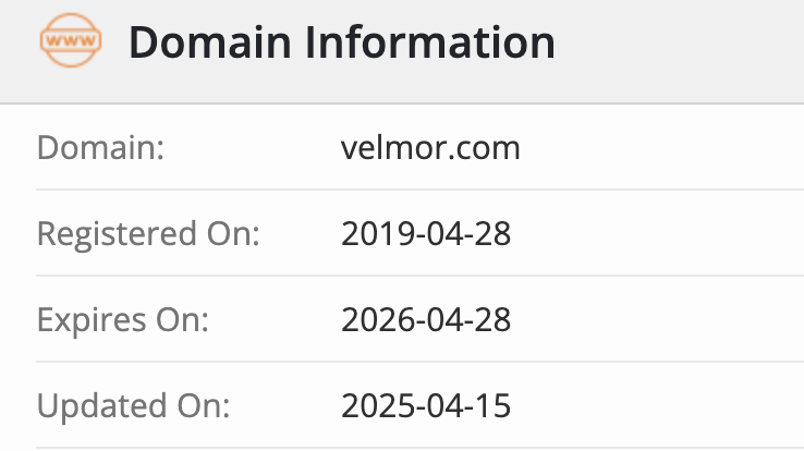 домен Velmor