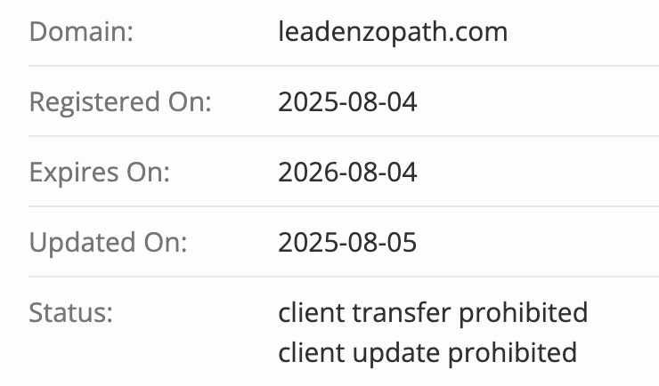 домен Leadenzopath