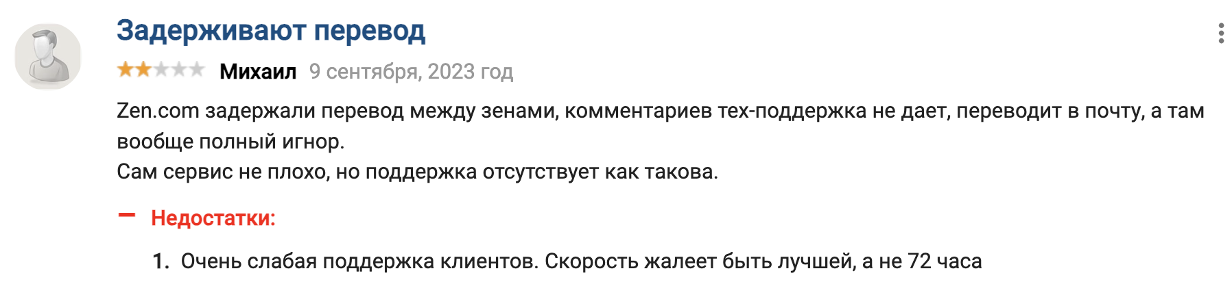 отзыв о ZEN.COM