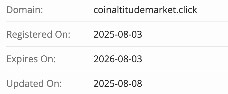 домен Coinaltitude Market LTD
